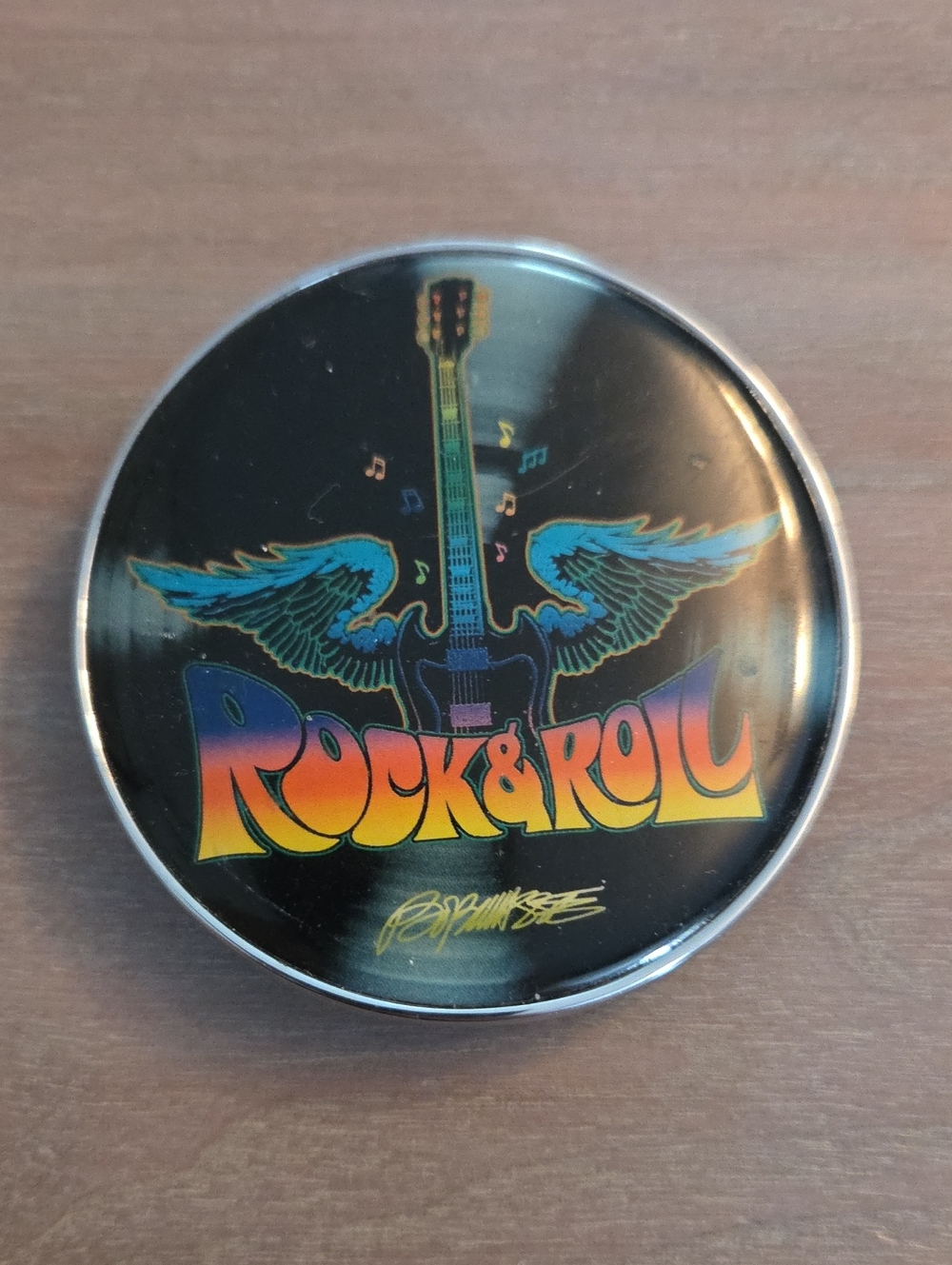 ROCK ROLL ELVIS PRESLEY VINTAGE BOB MASSE LOGO GUITAR RARE BELT BUCKLE ORIGINAL